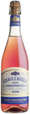 Botella de vino rosado italiano Cavicchioli Lambrusco