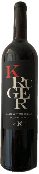 Vino tinto mexicano Kruger Cabernet Tempranillo de Vinos Kruger, Valle de Guadalupe