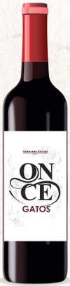 Vino tinto mexicano Once Gatos Cabernet Tempranillo